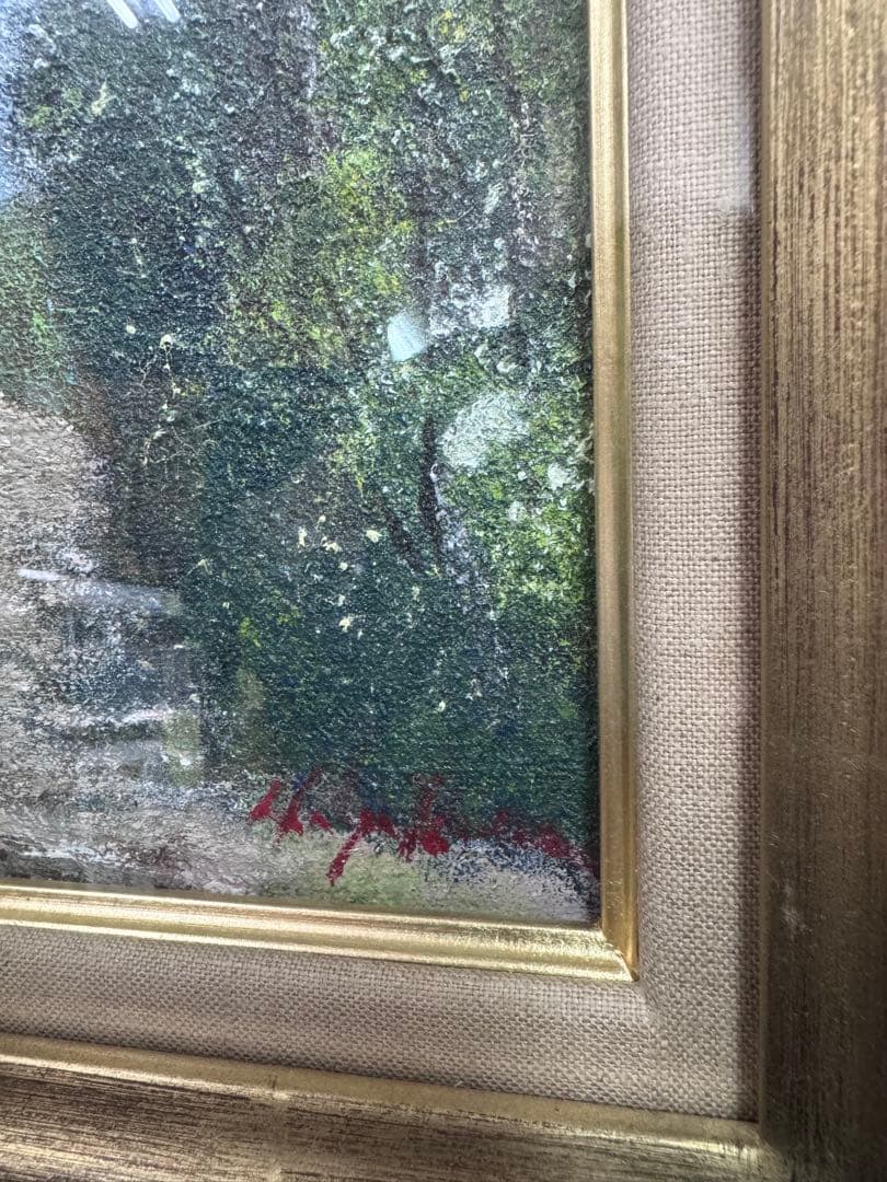 油彩画　早川佑市　SM高級額縁付き　新品未使用