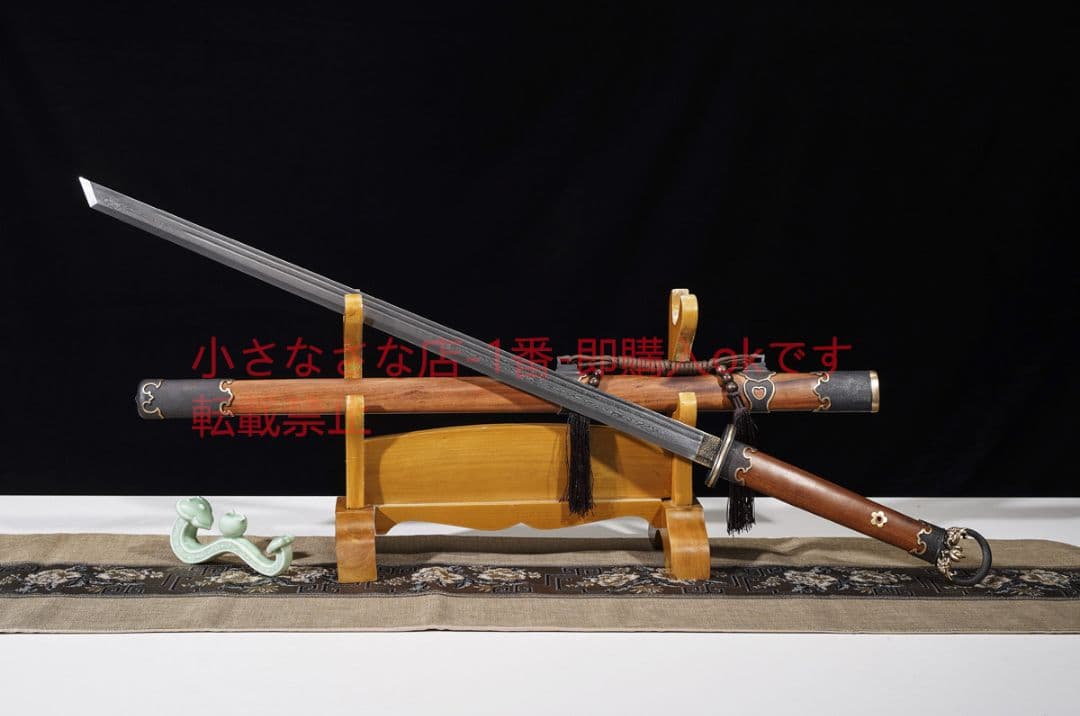 盛漢環首刀百錬文様鋼酸枝 古兵器 武具 刀装具 日本刀 模造刀 居合刀 楽天市場】【高柳】居合刀 武蔵拵 EAN-04 長さ：2.3尺〜2.55尺 鞘：石