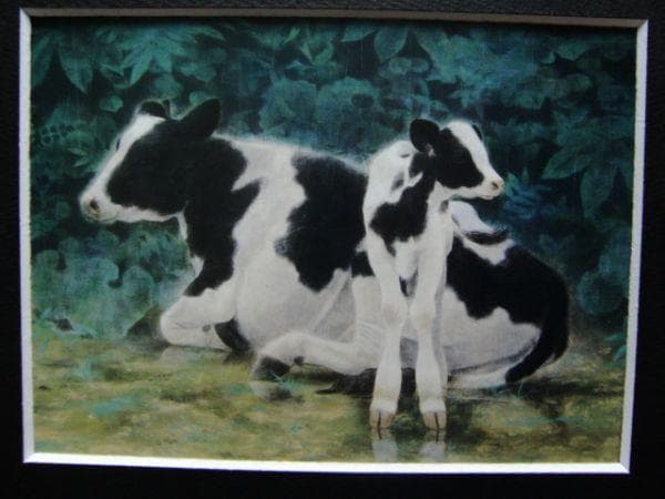 村田 林藏 【緑雨】 希少画集画、状態良好、新品高級額装付