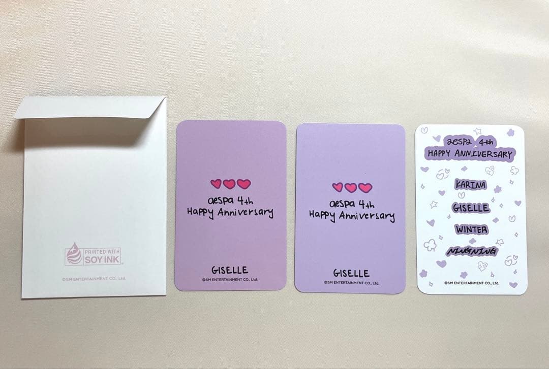 aespa 4th アニバーサリー ラッキーカードセット トレカ ジゼル - メルカリ