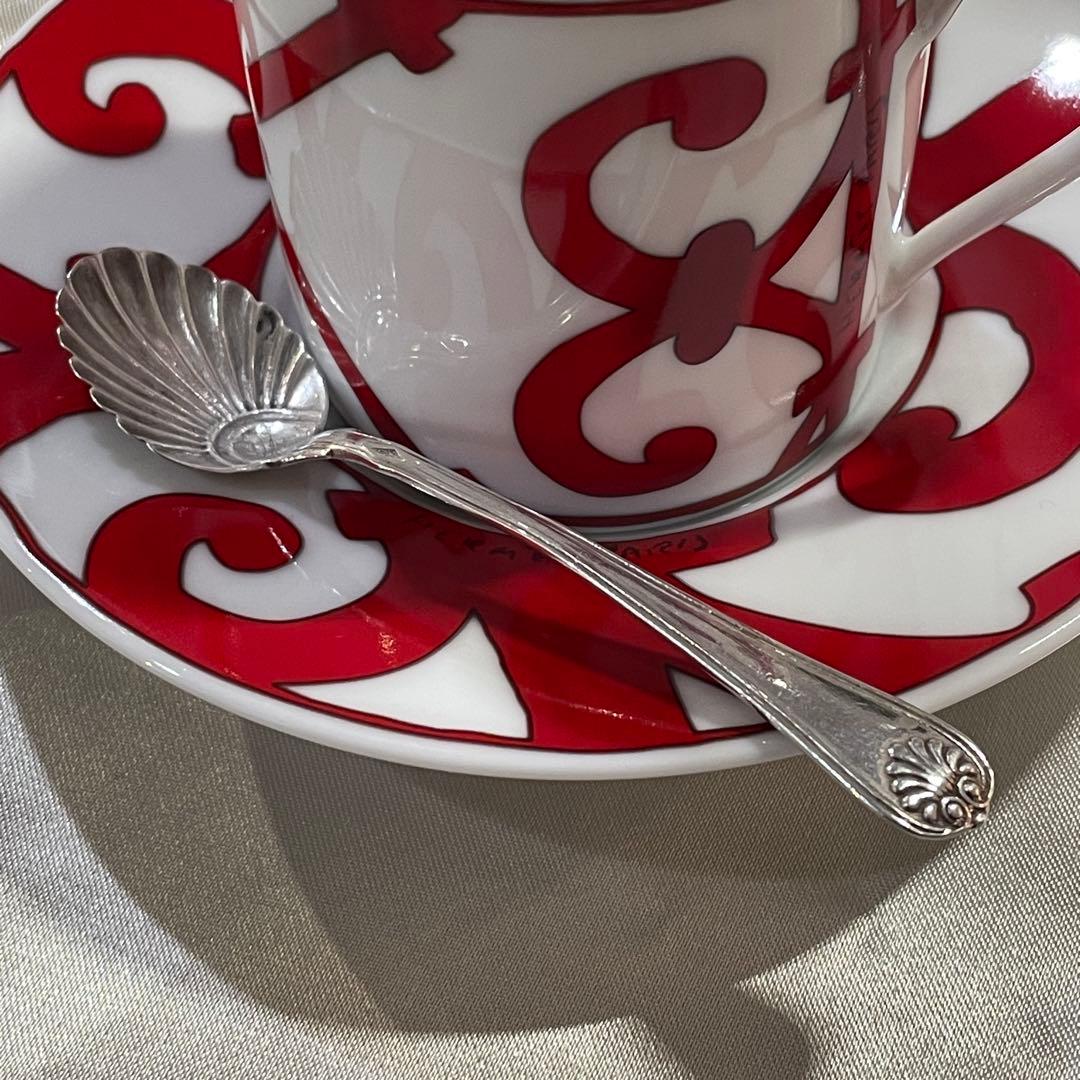 シルバー スプーン 純銀 19世紀 ホールマークあり フランス 9.5cm 1本