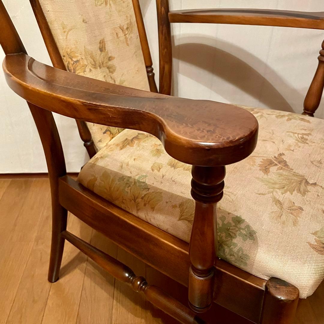 【カリモク】\"コロニアル\" WC0020GK ラウンジチェア No.2