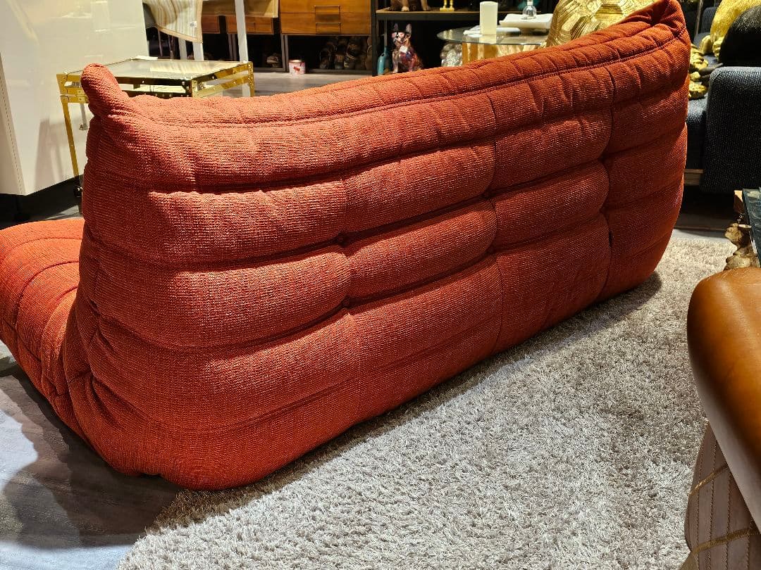 展示品 リーンロゼ トーゴ ligne roset togo3Pソファ オレンジ - メルカリ