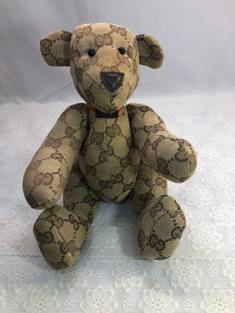 GUCCIグッチ GGキャンバス テディベア ベージュ 置物 ぬいぐるみ 楽天市場】gucci グッチ ggキャンバス テディベア ぬいぐるみの通販