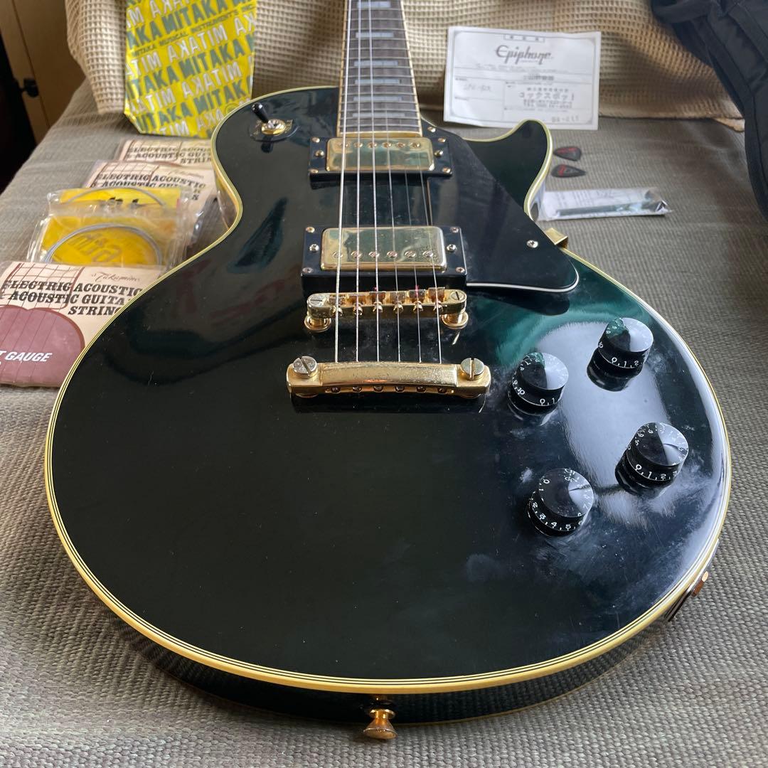 1994年製 韓国製 Epiphone Les Paul Custom 黒 - メルカリ