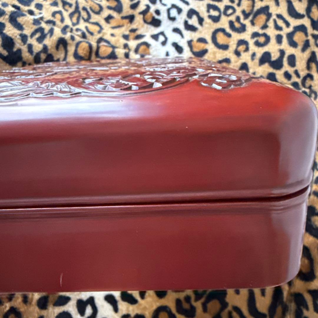 鎌倉彫☆美品大作☆鳳凰漆文箱 - メルカリ