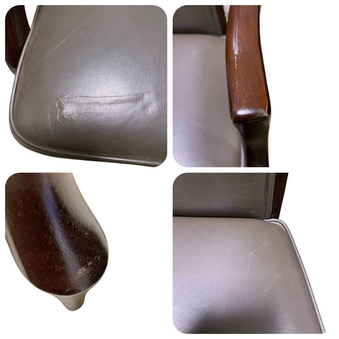 マルニ ベルサイユ ダイニングチェア 2脚 鋲打ち 猫脚 肘置きあり なし