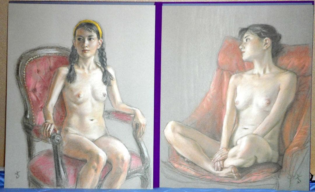 【値下】高塚省吾 素描集『女たち』（芸術新聞社）外箱付き 極美品 1993年初版