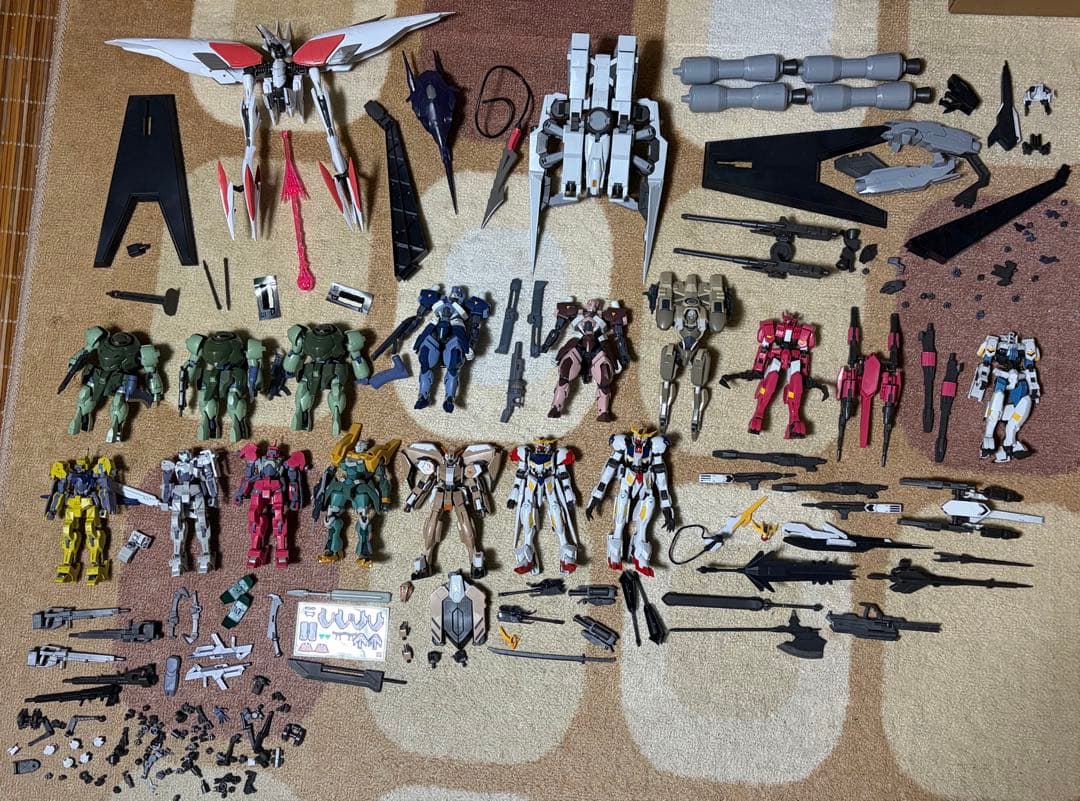 HG 鉄血のオルフェンズ ガンプラ引退まとめ売り 機動戦士ガンダム 鉄血のオルフェンズ ガンプラ HG 組み立て済み