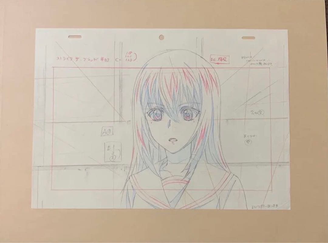 ストライク・ザ・ブラッド　生原画　姫柊雪菜　カット袋付属　ストブラ