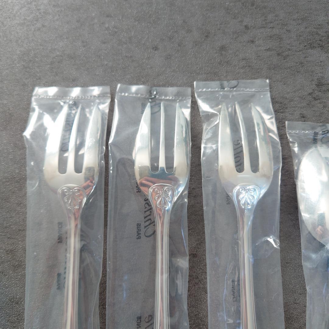 極美品 クリストフル マルメゾン ケーキフォークコーヒースプーン 未