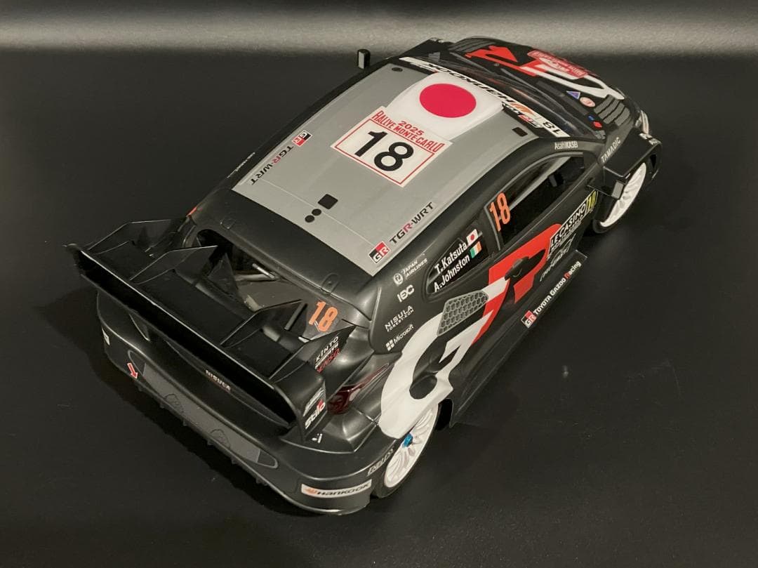 タミヤRCボディ ヤリス WRC2025 ラリーモンテカルロ 勝田選手 - メルカリ