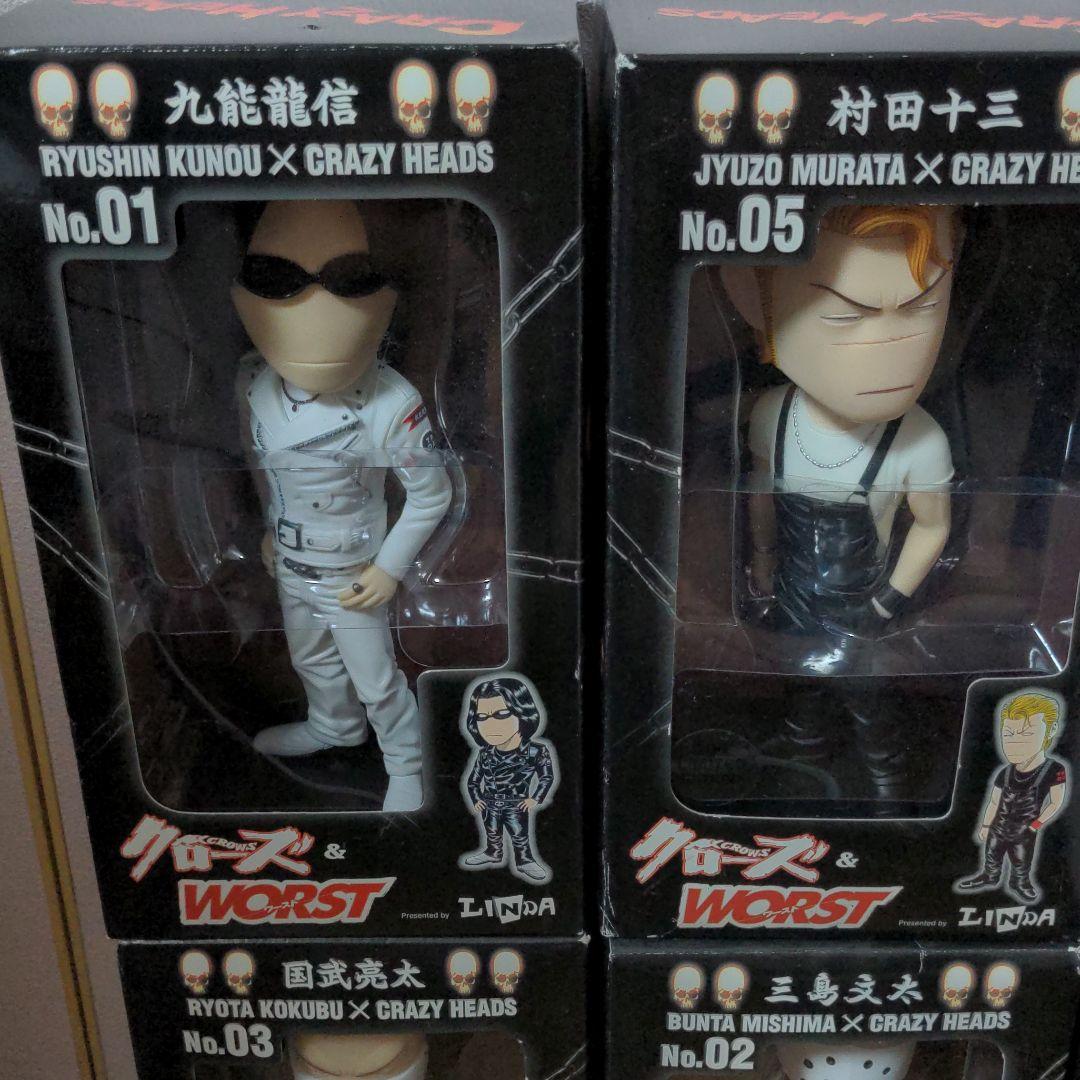 クローズフィギュア CRAZY HEADS未開封 武装戦線 6点セット ダイブ版