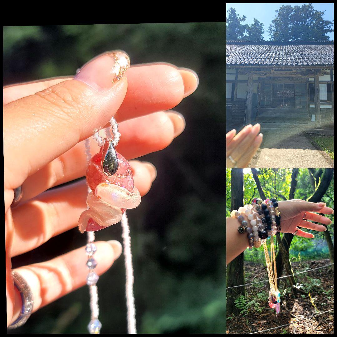 苦手な相手との関係を断ち切り新たなステップを踏み出す勾玉オルゴネックレス New brand “ABOAB” @aboabofficial 着用のONYX ネックレスが