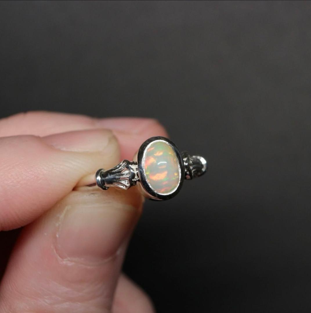 アンティーク風エチオピアオパールのリング 12号／Silver925 - メルカリ
