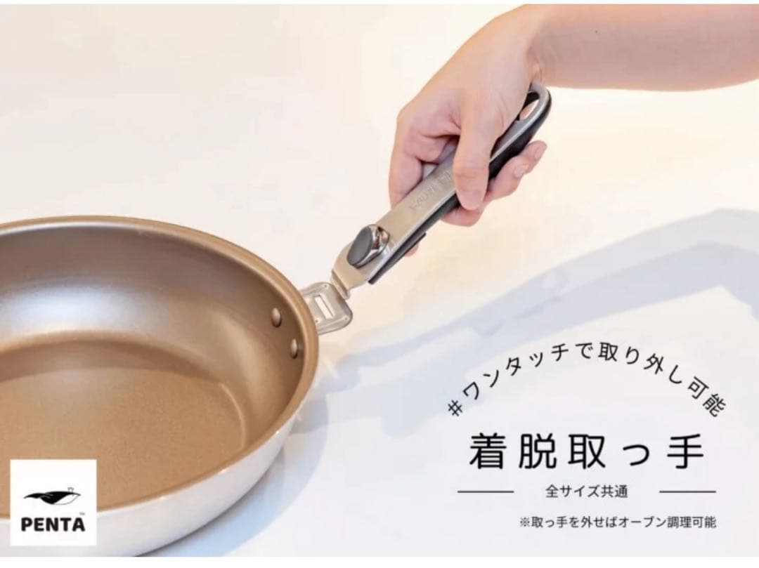 フライパンPENTA 2.028cm×7.0cm 深型 IH直火 アンティック