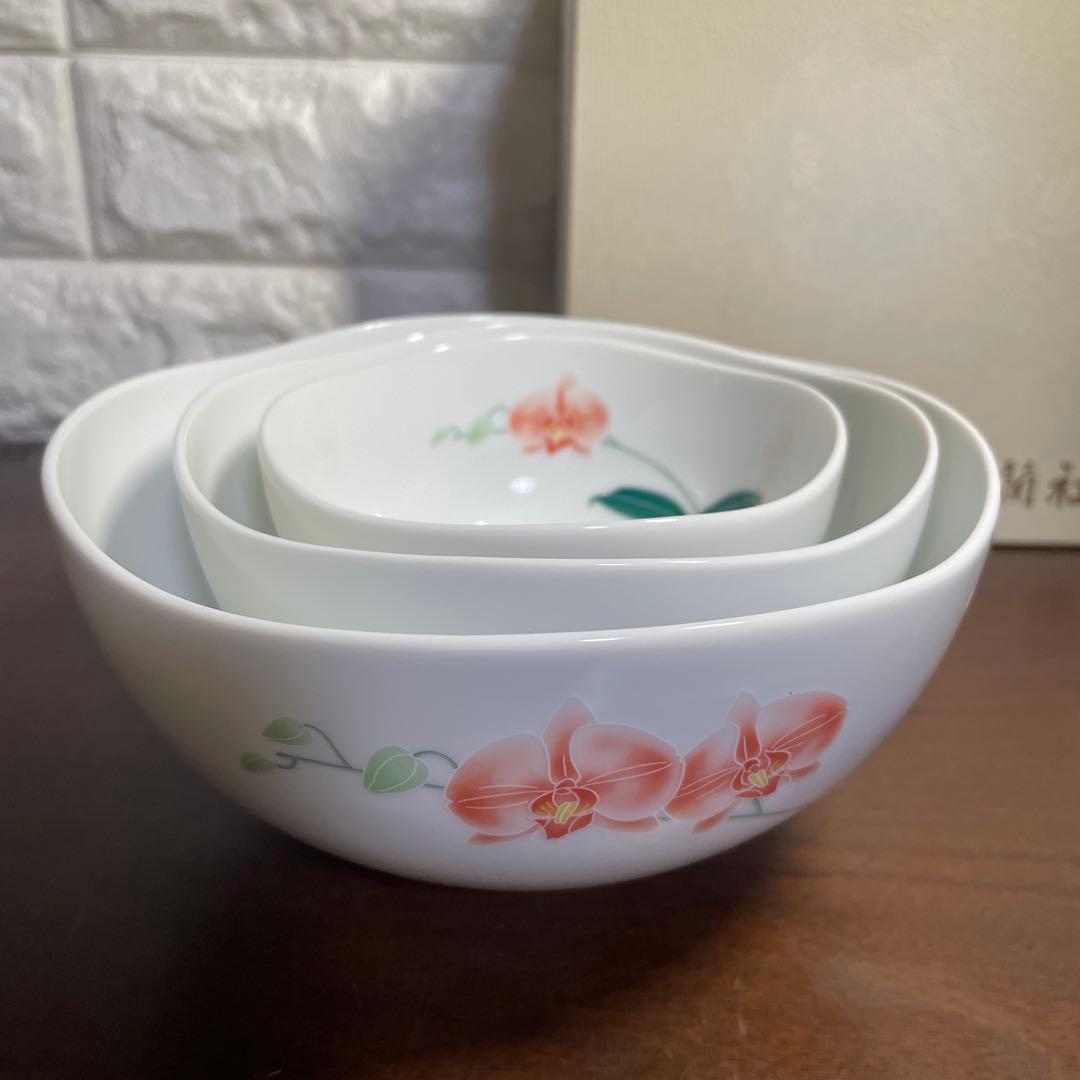 香蘭社 未使用 三ツ組鉢 うす紅の香り お箱付き 希少 - メルカリ