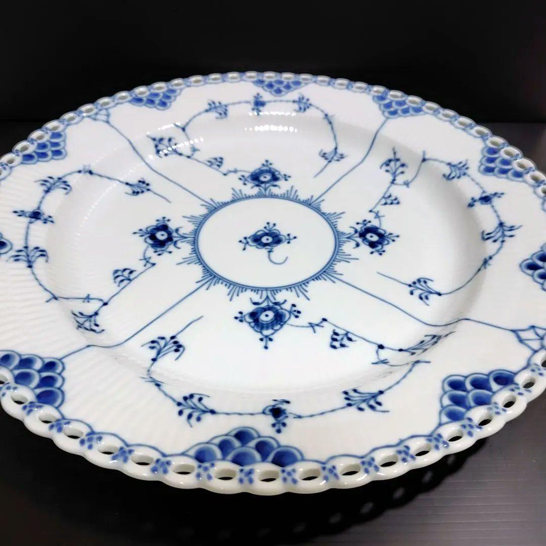 ロイヤルコペンハーゲン 廃盤 33cm ブルーフルーテッド フルレース