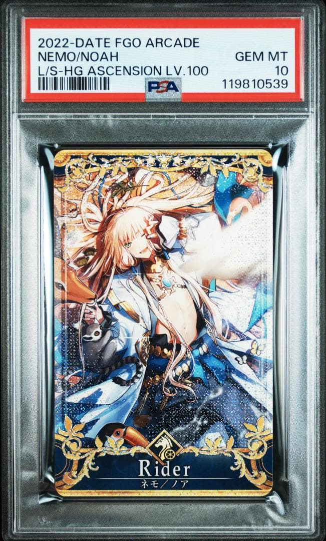 PSA10 ネモ/ノア　聖杯　LV100 フェイタル　FOIL　FGO Amazon.co.jp: ネモ ノア フェイタル FGOAC 再臨 ホロ : おもちゃ