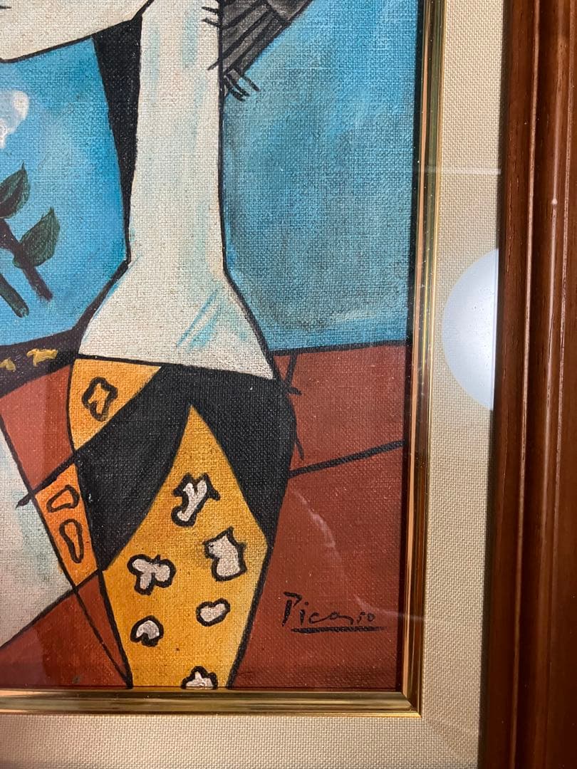 パブロ・ピカソ 肉筆 油彩画(市場では模写扱い) - メルカリ