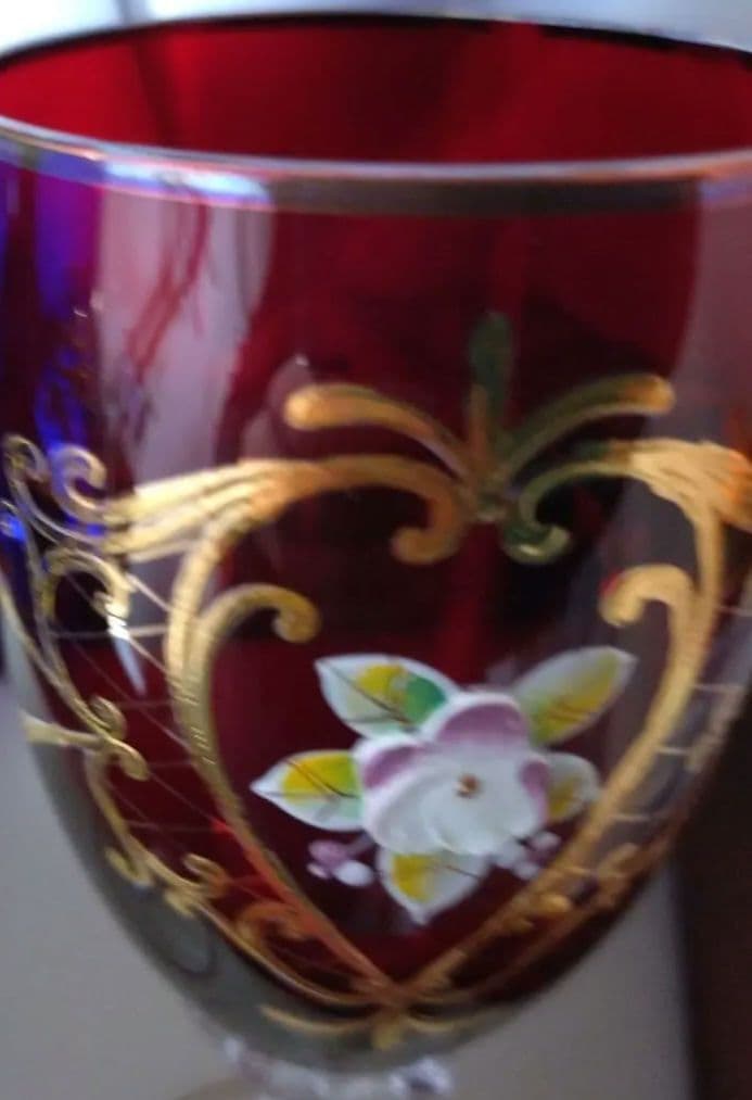 ベネチアングラス青赤2個セット ラグーナ・ムラノ・グラス - メルカリ