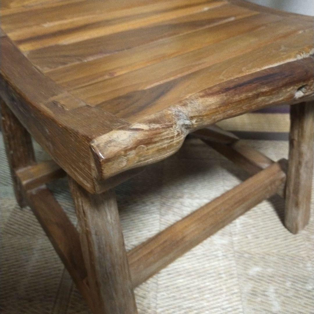 直接引取り限定!】オールドチーク 無垢材 ナチュラルウッド チェア