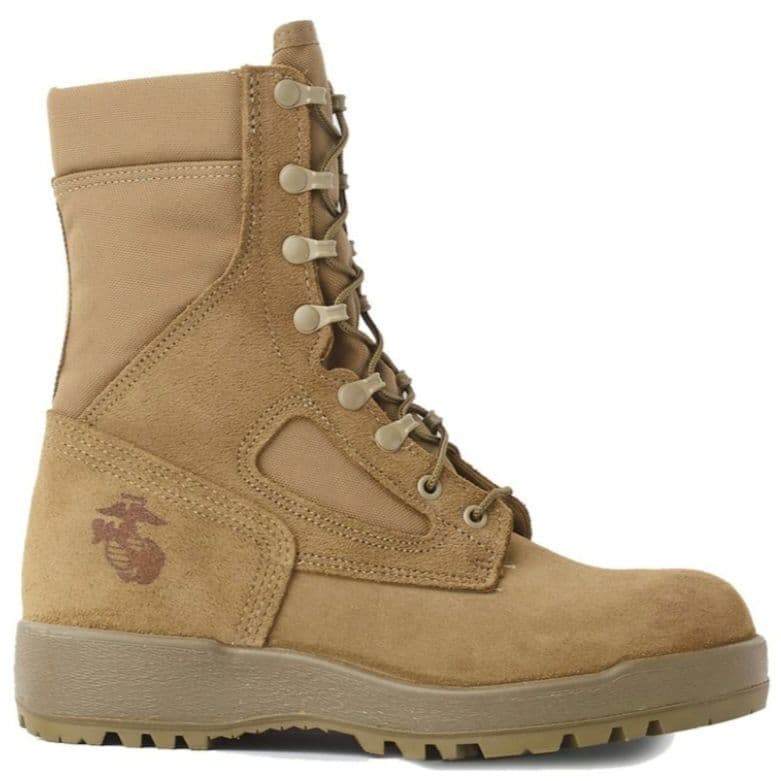 未使用 アメリカ海兵隊実物 McRae ホットウェザーコンバットブーツ 9R 美品 USA製 実物 米軍 McRae ホットウェザー コンバットブーツ TAN 9R