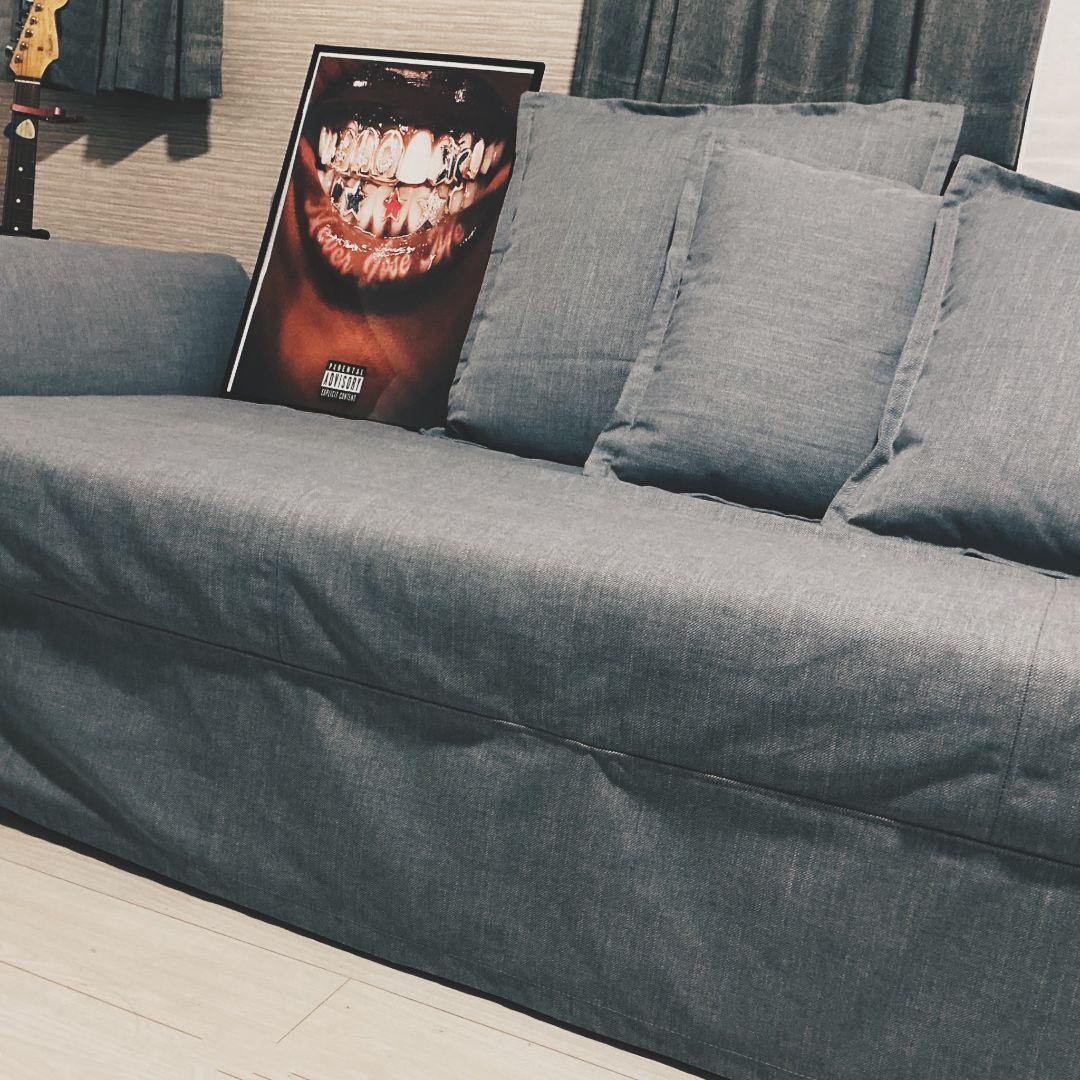 イケア ホルムスンド 3人掛けソファベッド 引き取りのかた19800円