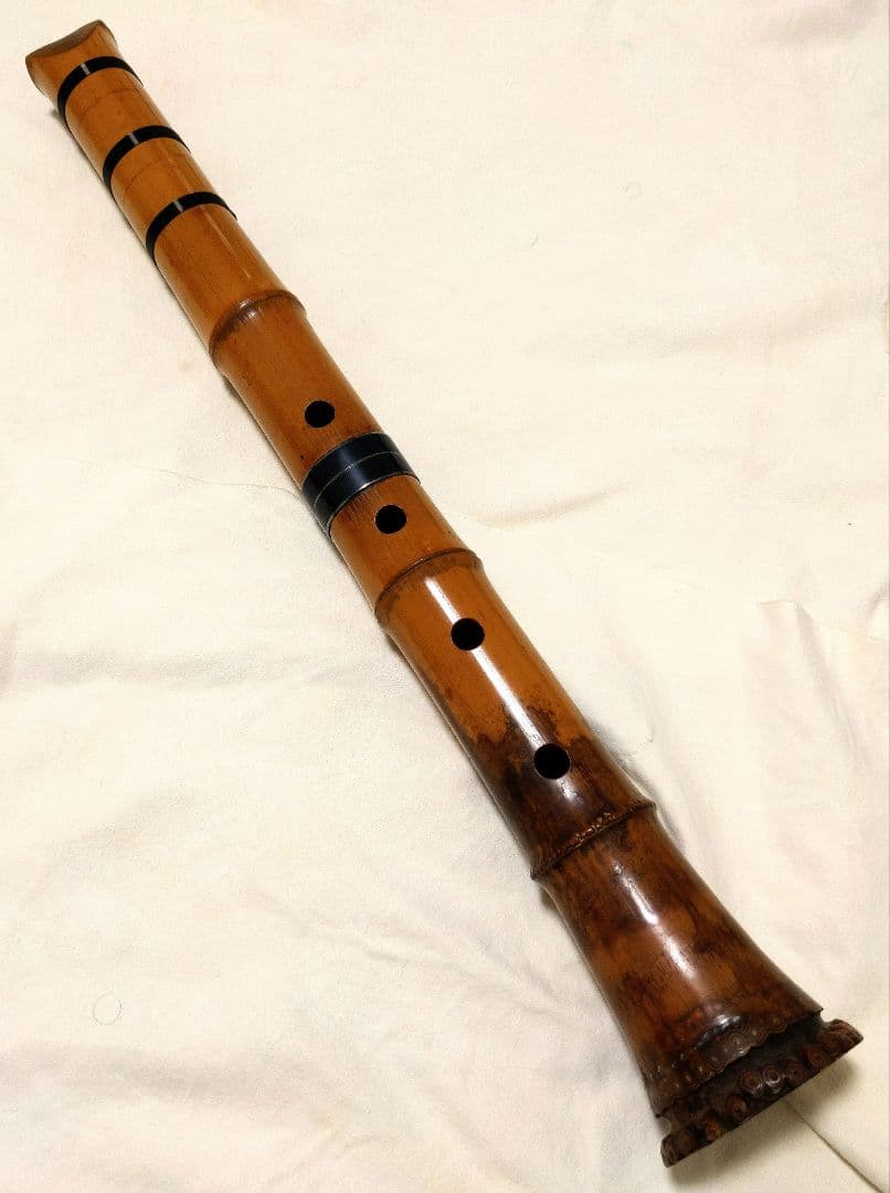 大井如水作☆貴重な一尺六寸管の尺八！100年前の名製管師の名管