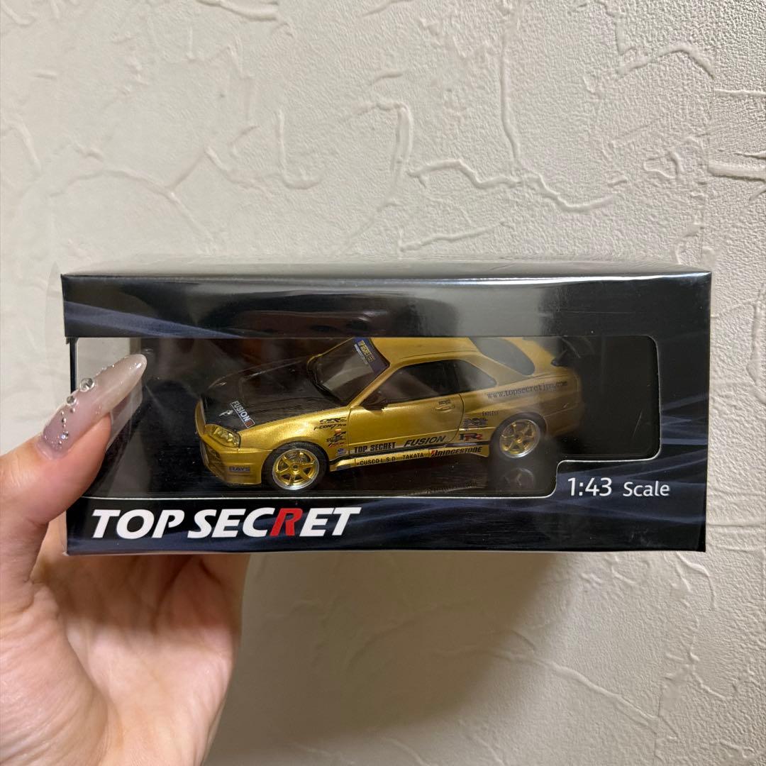 TOP SECRET ゴールドミニカー 1:43 スケール Amazon | ignition model 1/43 TOP SECRET GT300 Supra (JZA80) Gold
