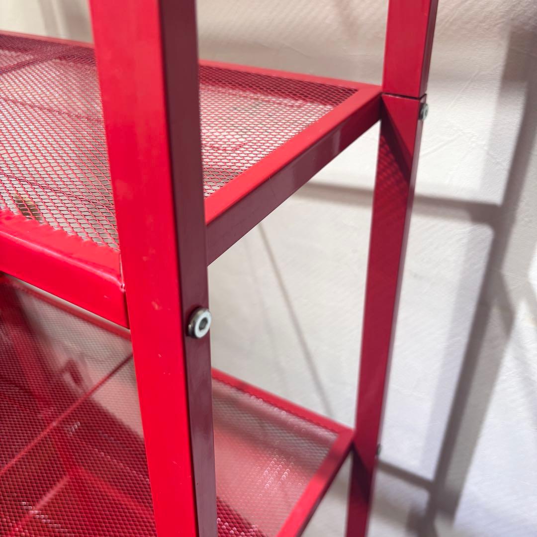 希少！新品・未使用品！IKEA LERBERG レールベリ 廃盤カラー レッド