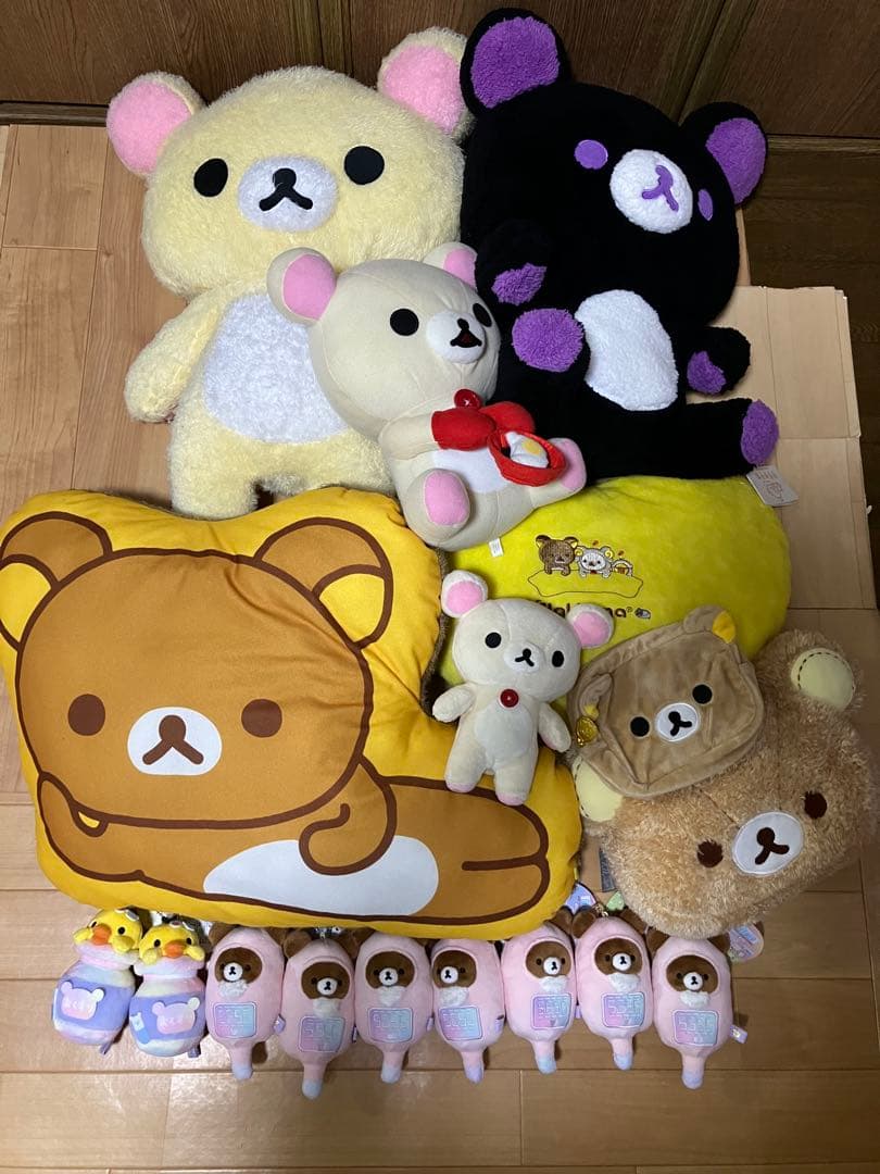 サンエックス　san-x リラックマ　コリラックマ　キイロイトリ　ぬいぐるみ San-X（サンエックス） リラックマ「Makeup Rilakkuma／てのり