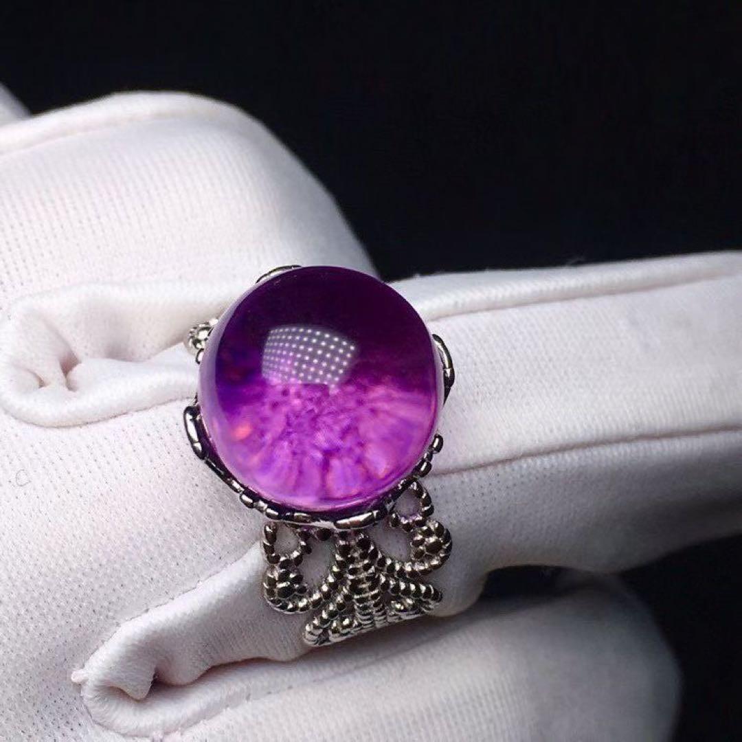 ⭐︎【天然 】アメジスト リング s925 12.5mm