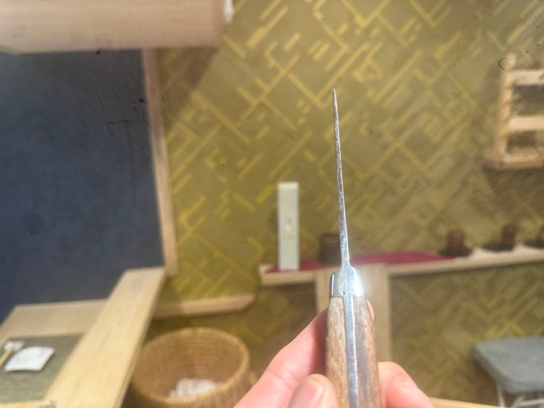 本日限りの特別価格‼️玉鋼 本源正則 玉鋼 骨スキ包丁 研ぎ