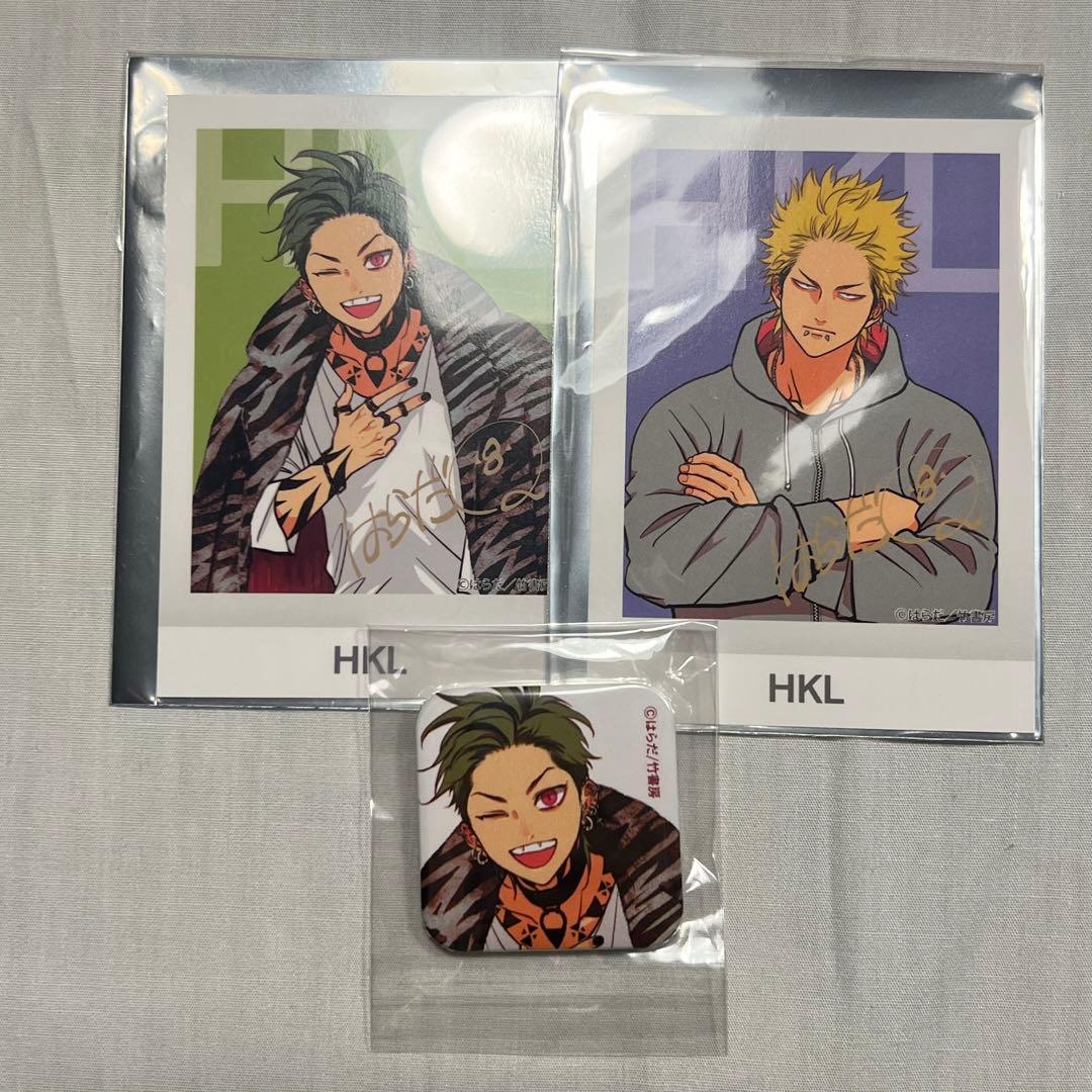 はらだ ハッピークソライフ 個展 トレーディングカード 缶バッジ コマ