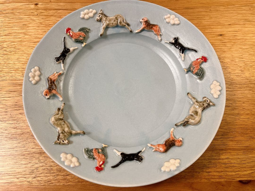 ■新品未使用■　佐々木忍　皿　音楽隊おさんぽプレート 作家さんの器と暮らしにまつわる道具のお店｜イロドリ｜オンラインストア