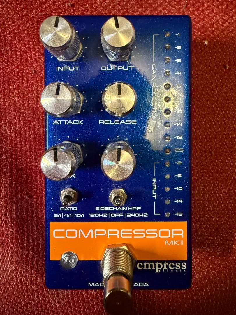 Empress Effects Compressor MKⅡ Blue Empress Effects Guitar Compressor MKII Pedal - Blue | Sweetwater