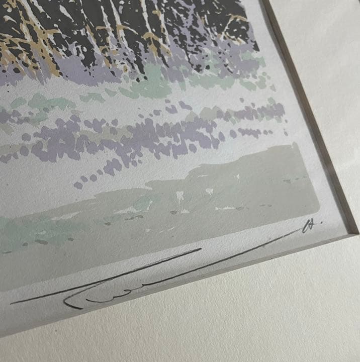 世界に愛された版画家☆本間武男 「雪の晴れ間」 - 絵画ファッション 通販