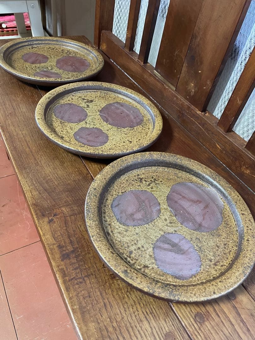 備前焼 掛谷美佐子 大皿 3枚セット(A-C)