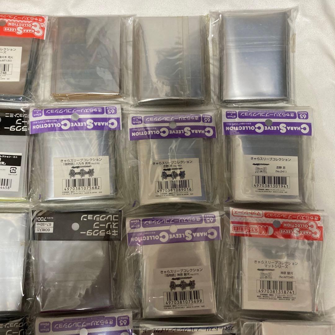 物語シリーズ スリーブ 37セット 化物語 偽物語 戦場ヶ原ひたぎ 忍野忍