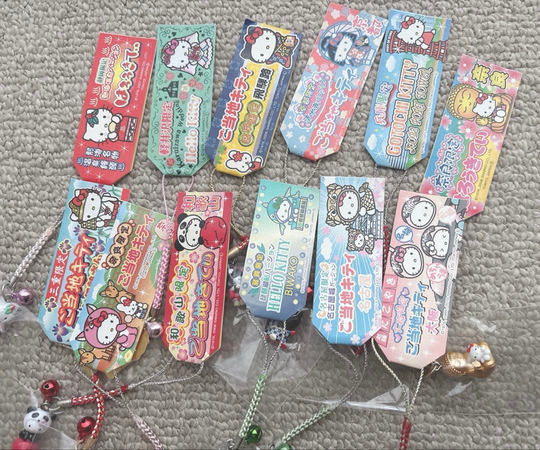 Hello Kitty ハローキティ ご当地キティ 根付 ストラップ まとめ売り ご当地キティ ハローキティ ストラップ まとめ売り キティちゃん