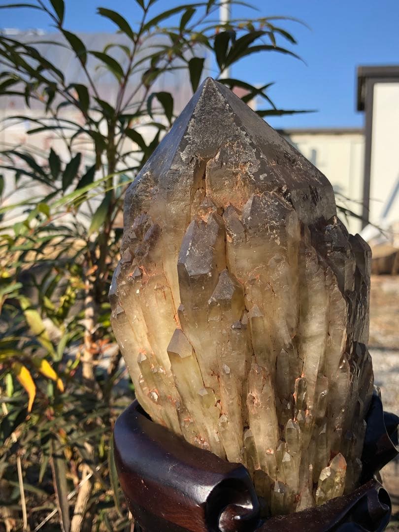 ✳極みの逸品 1.16kg 綺麗　茶トリン　クラスター 天然石