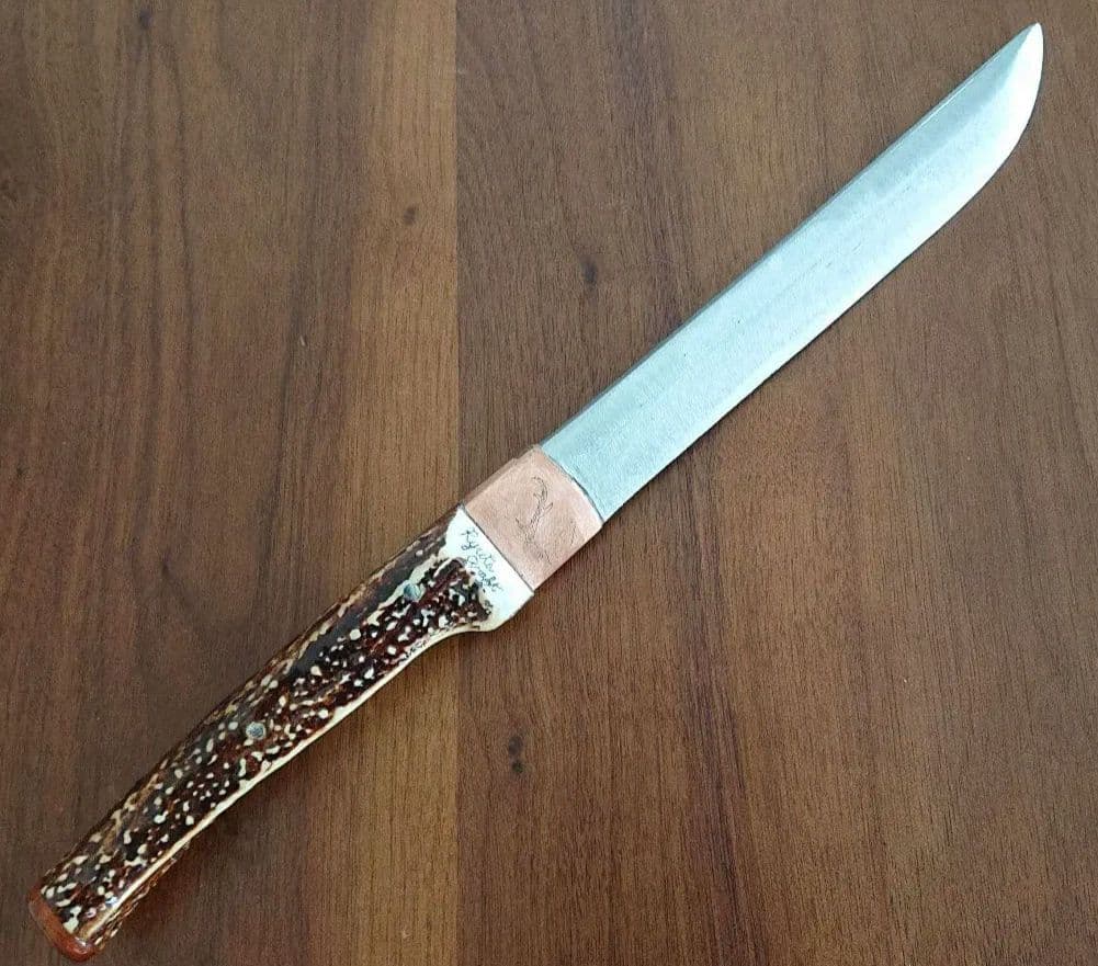 狩猟刀 ナイフ 天然鹿の角 鹿角黒曜石ナイフ ー 三宝堂オンラインショップ