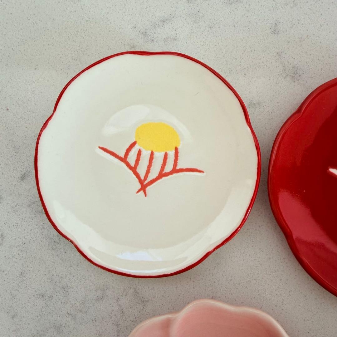 新品】豆皿 花デザイン 皿セット 6枚 晴れの日 お祝い - メルカリ