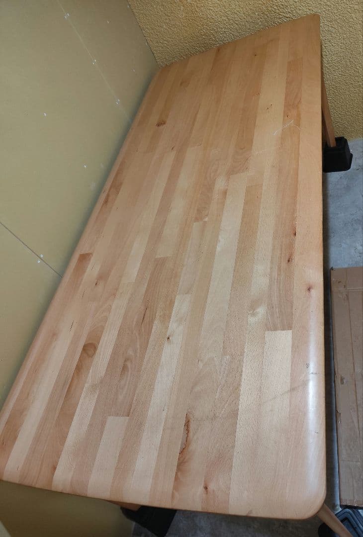 関東圏限定】定価約9万 ニトリ Nコレクション 天然木テーブル 200cm