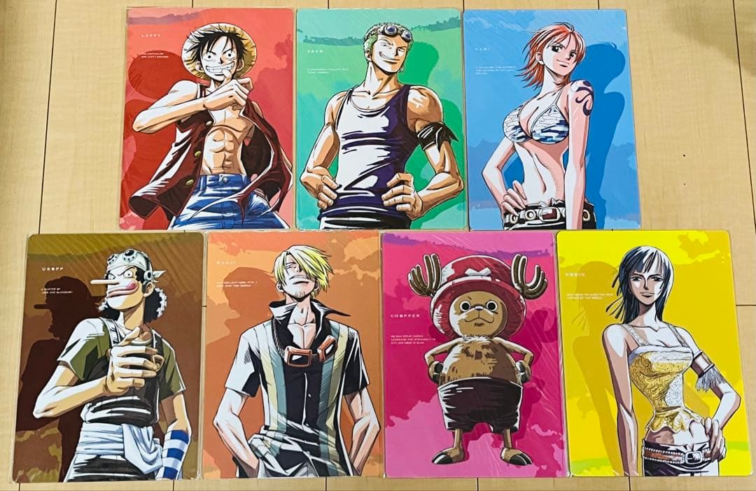 ワンピース 下敷き ルフィ ゾロ ナミ サンジ ロビン ONEPIECE レア ワンピース ナミ ルフィ サンジ ゾロ ロビン カード one piece