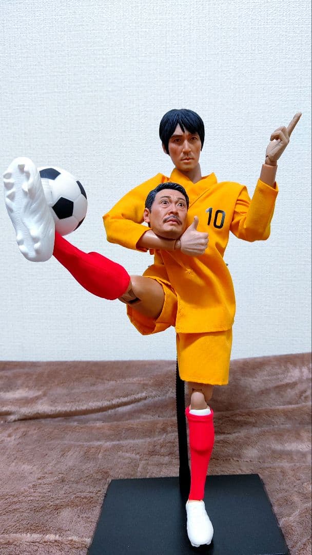 映画.少林サッカー.1/6[阿星(チャウ•シンチー)＆監督ヘッド付]希少品