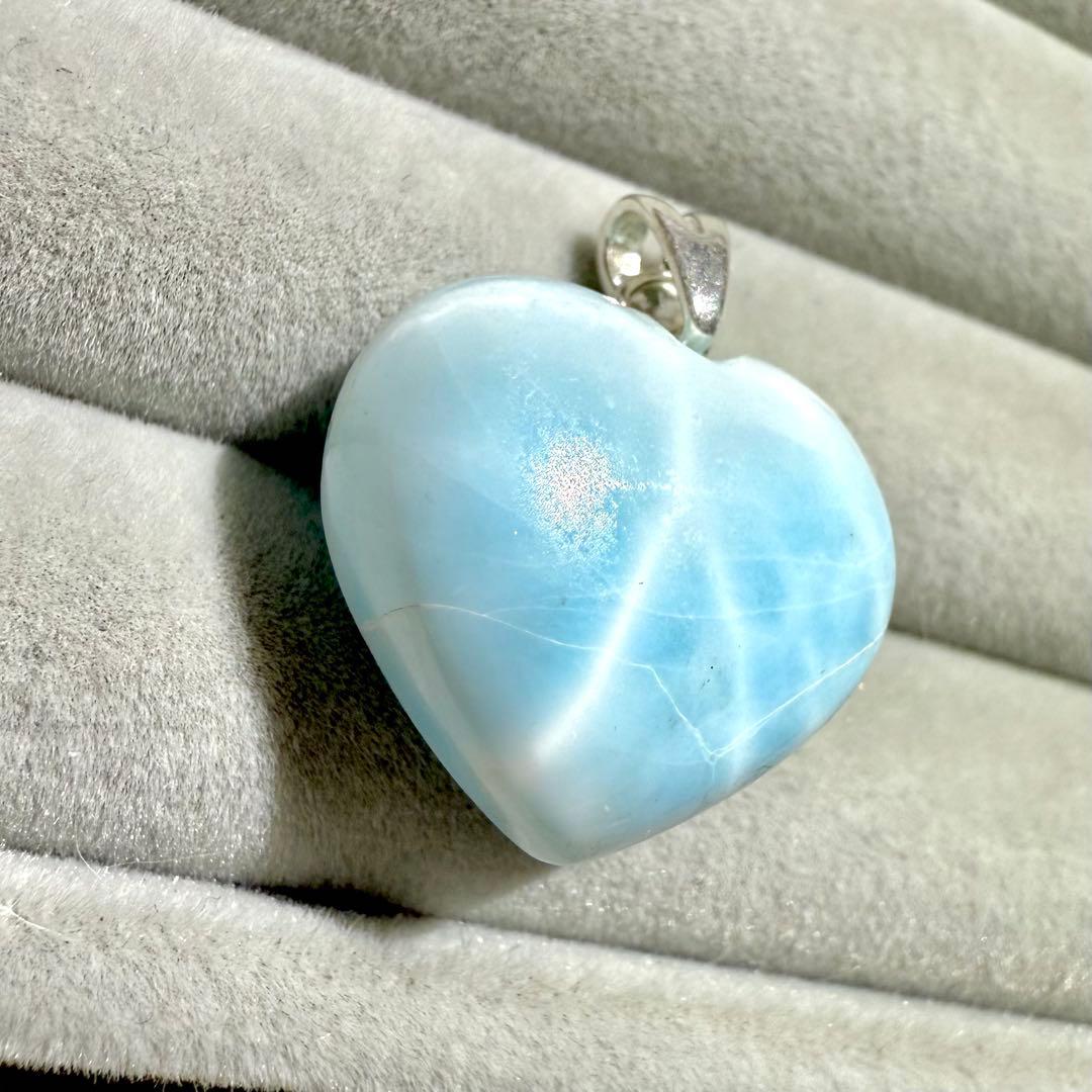 SV925 ラリマー ハート ペンダントトップ 18.7×16.5×9.5㎜ - メルカリ