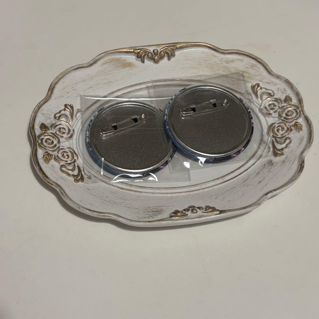 桃源暗鬼 ツリービレッジ メイド 矢颪碇 缶バッジ マズル ホロ缶 2個