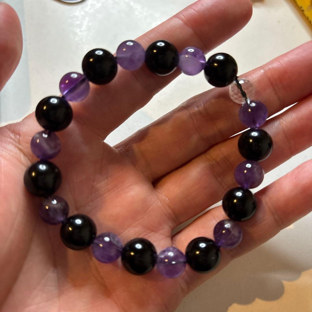 わっちさん専用！モリオンとアメジストと水晶で魔除けが最強化したかも！綺麗！ 最強の魔除け＆癒しをあなたに】モリオン黒水晶、アメジスト ＆ 水晶